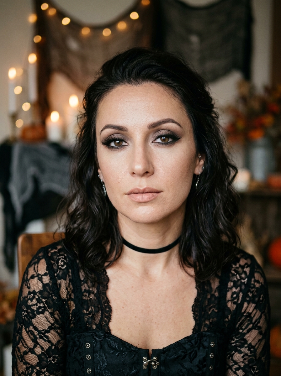 Black Tears Makeup als Halloween Makeup Ideen für Frauen Inspiration 2026